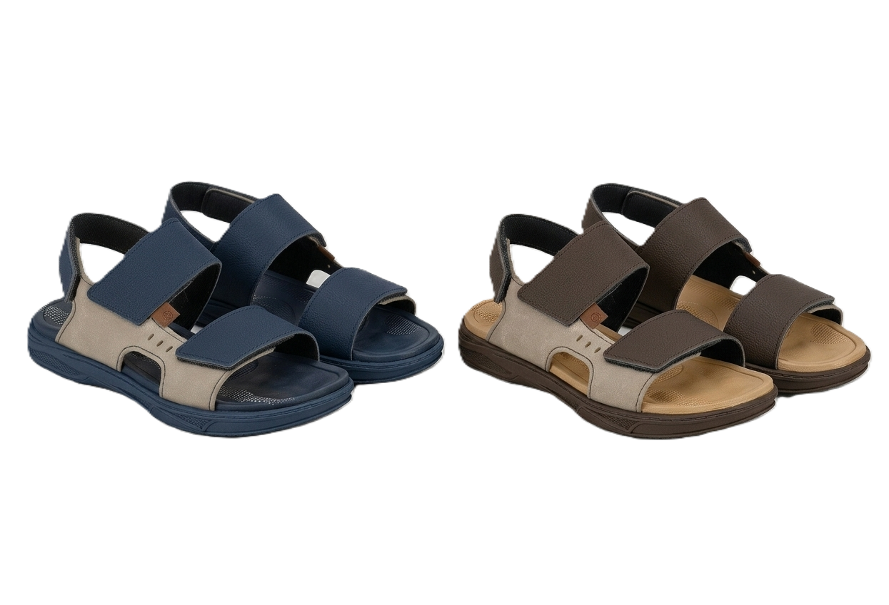 Sandália Papete Infantil Masculina Molekinho Fecho Triplo