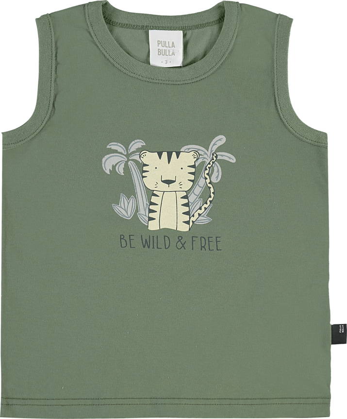 Regata Infantil Masculina Pulla Bulla Be Wild Free – Conforto e Estilo para Dias Quentes
