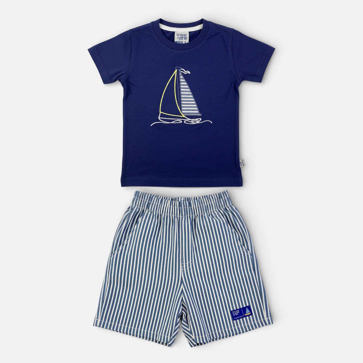 Conjunto Masculino Brincar e Arte Barquinho