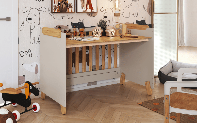 Berço Americano Peroba Pingo 4 em 1