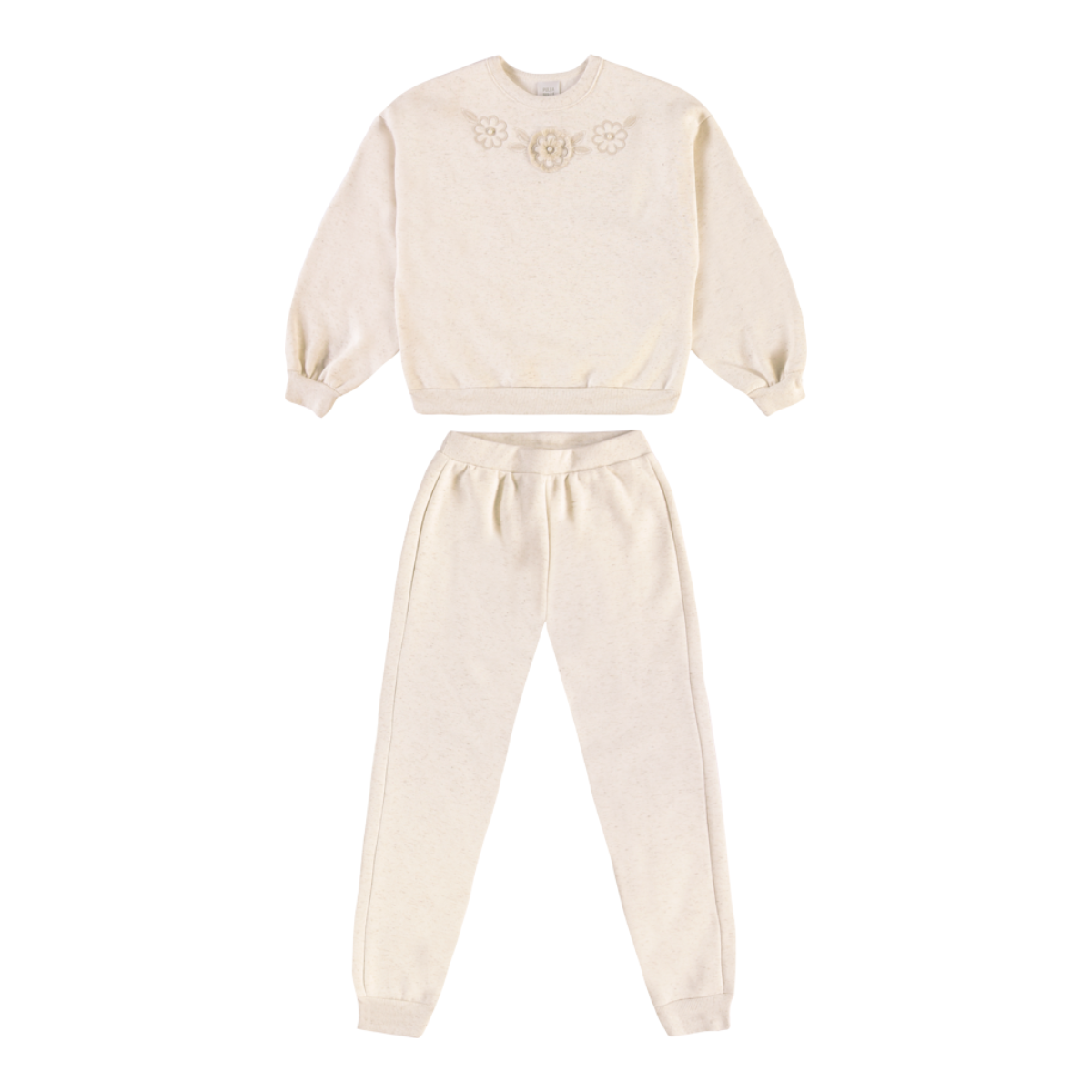 Conjunto Infantil Feminino Pulla Bulla Flores Bordada