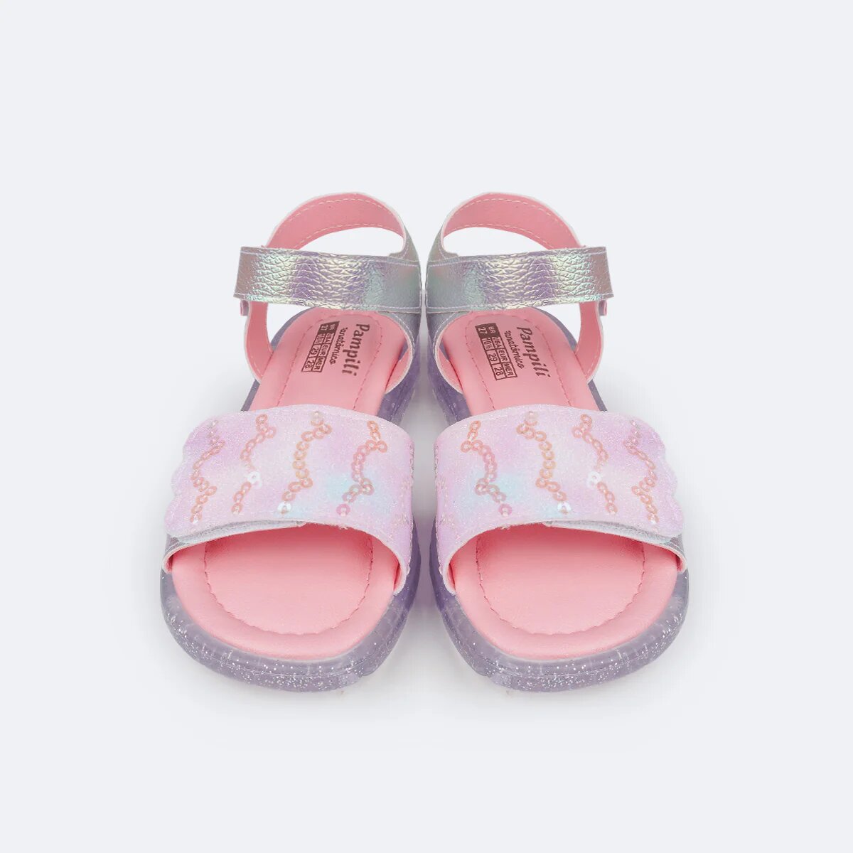 Sandália Infantil Pampili Lulli Led Sereia