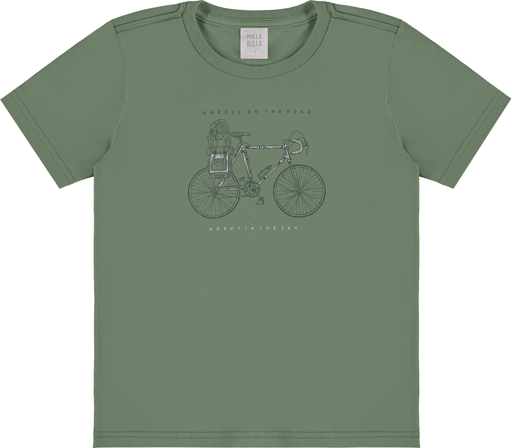 Camiseta Infantil Masculina Pulla Bulla Wheel On The Road – Conforto e Estilo para o Dia a Dia