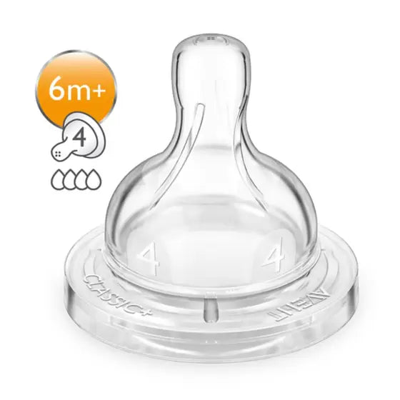Kit Duplo Bicos Avent Anti-Colic 6M+ N.4