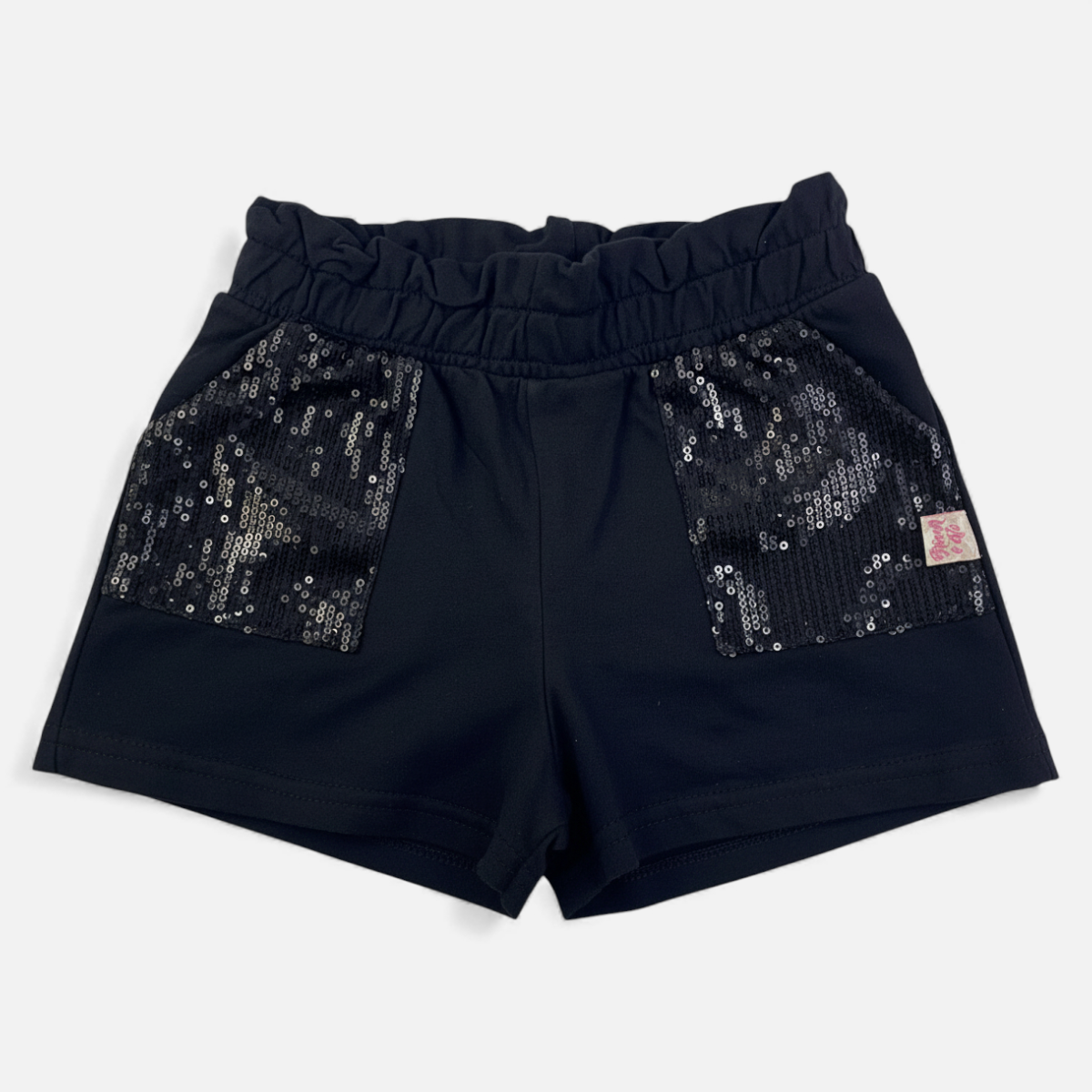 Short Feminino Brincar e Arte Com Bolso Em Paete