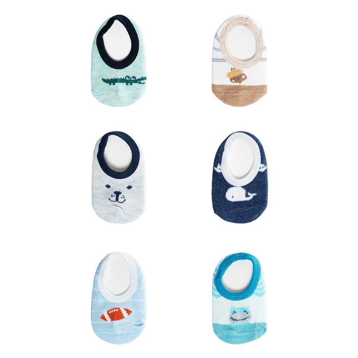 Meia Sapatilha Infantil Masculina Pimpolho Colorida 00 a 06 Meses