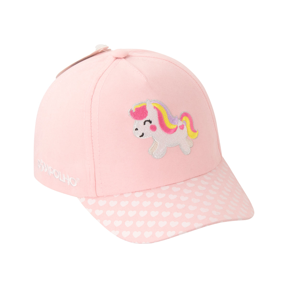 Boné Infantil Feminino Pimpolho Estampado com Velcro 01 a 02 Anos