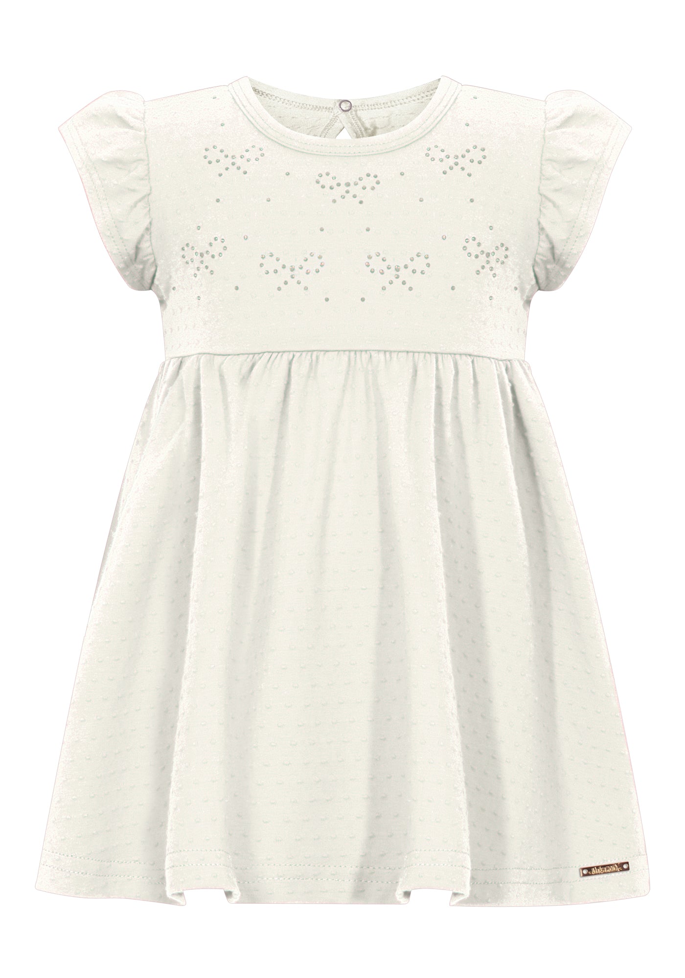 Vestido Infantil Alakazoo Lacinhos de Strass