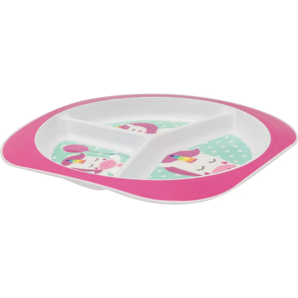 Pratinho Infantil Buba Animal Fun com Divisórias Livre de BPA 6 Meses+