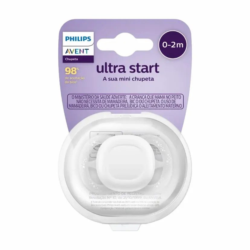 Chupeta Avent Ultra Start Mini Neutra 0-2 Meses