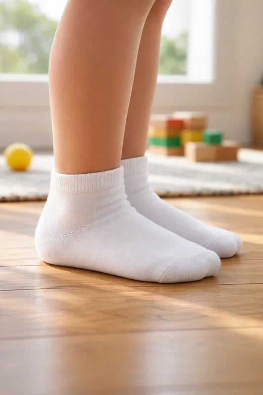 Meia Infantil Loppas 3 Pares Cano Curto Unissex Escolar