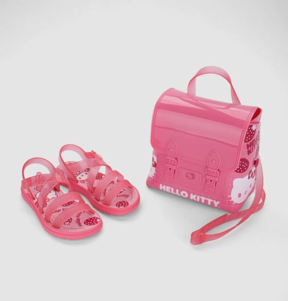 Sandália Infantil Grendene Kids Hello Kitty Sweet Bag Com Mochila