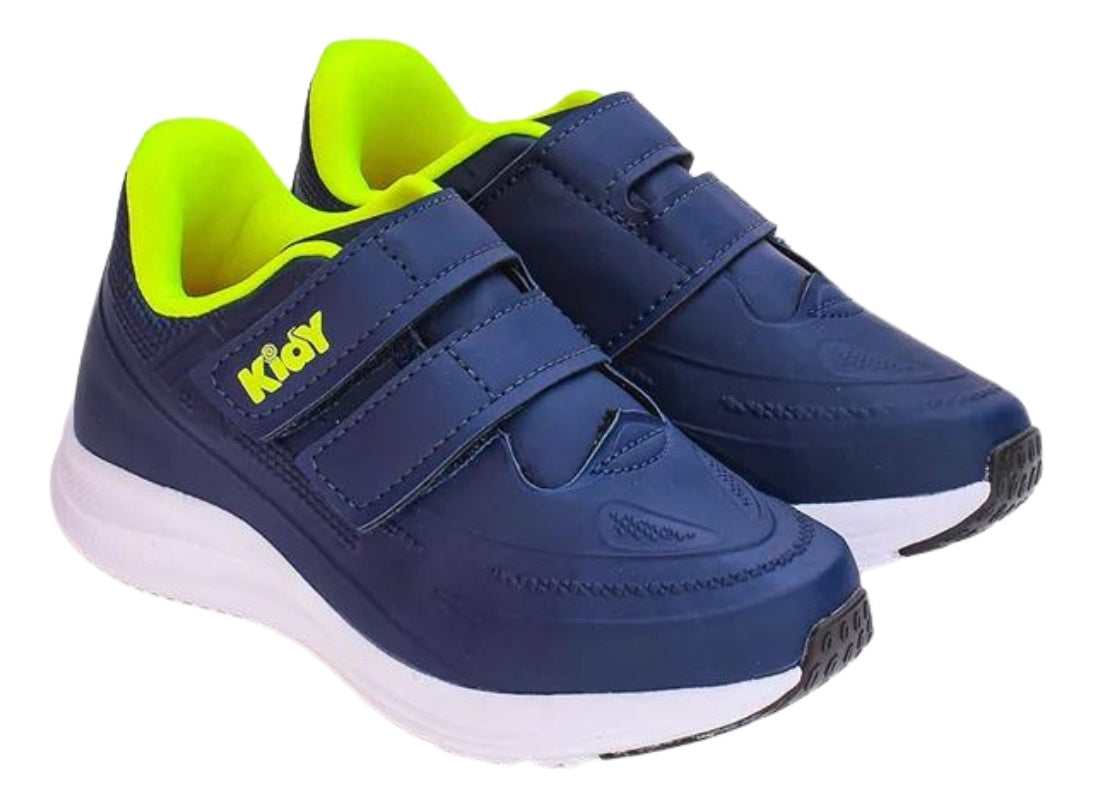 Tênis Infantil Kidy Super Conforto Respitec Calce Fácil Escolar Anatômico com Fecho Duplo