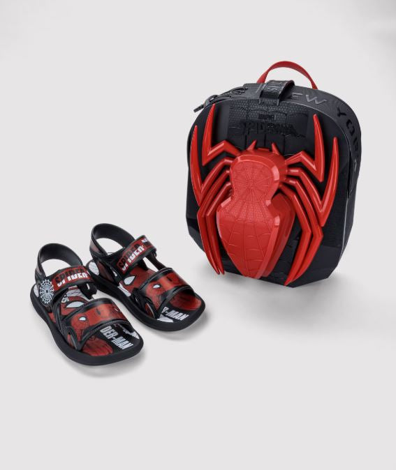 Papete Sandália Infantil Grendene Kids Homem Aranha Adveture Com Mochila