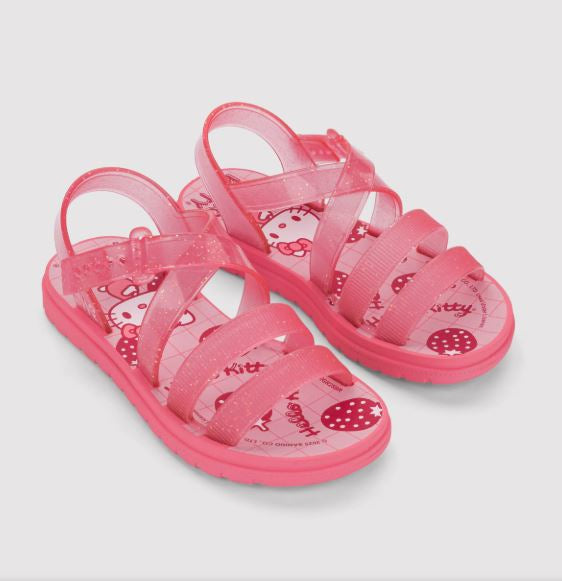 Sandália Infantil Grendene Kids Hello Kitty Sweet Bag Com Mochila