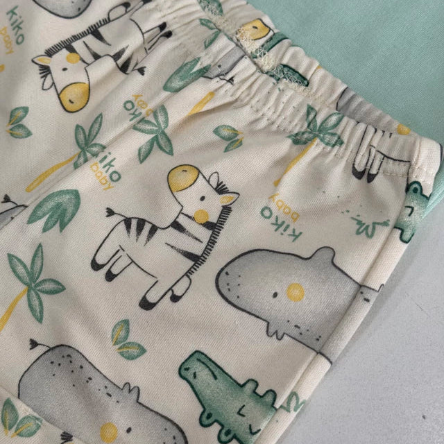 Conjunto Bebê Masculino Kiko Baby Safari - Body e Short estampado