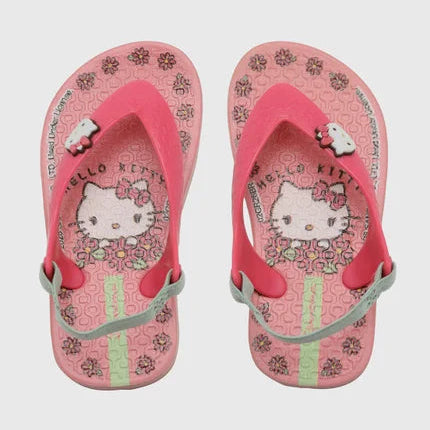Chinelo Baby Ipanema Hello Kitty Amore Grendene com Elástico