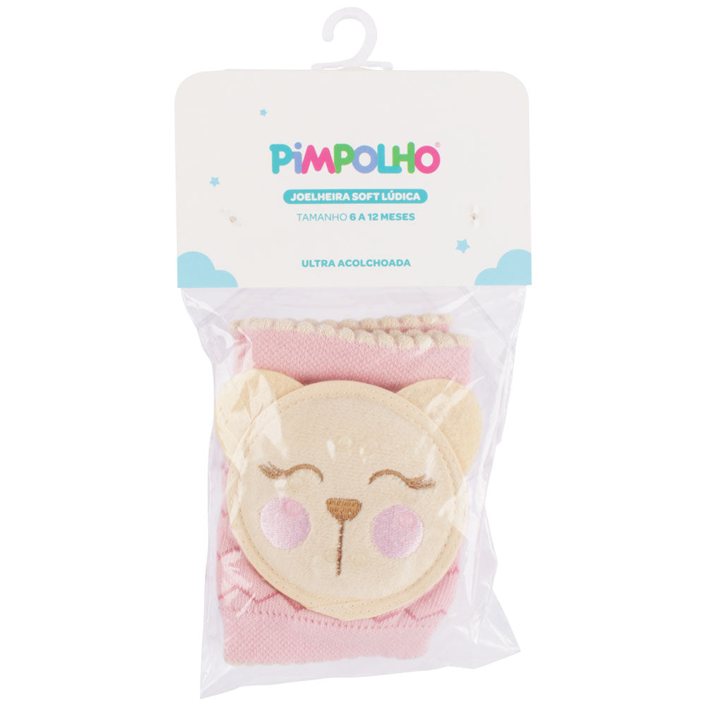 Joelheira Infantil Feminina Pimpolho Soft Lúdica 06 a 12 Meses