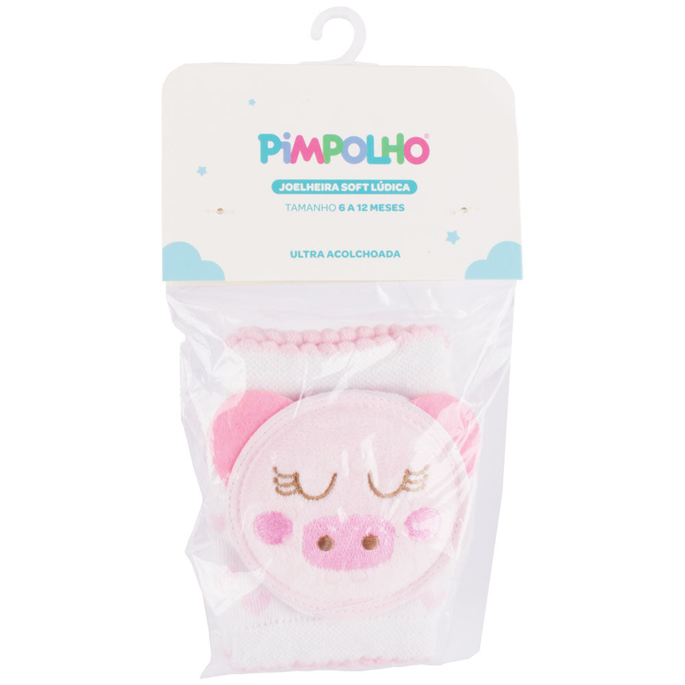 Joelheira Infantil Feminina Pimpolho Soft Lúdica 06 a 12 Meses