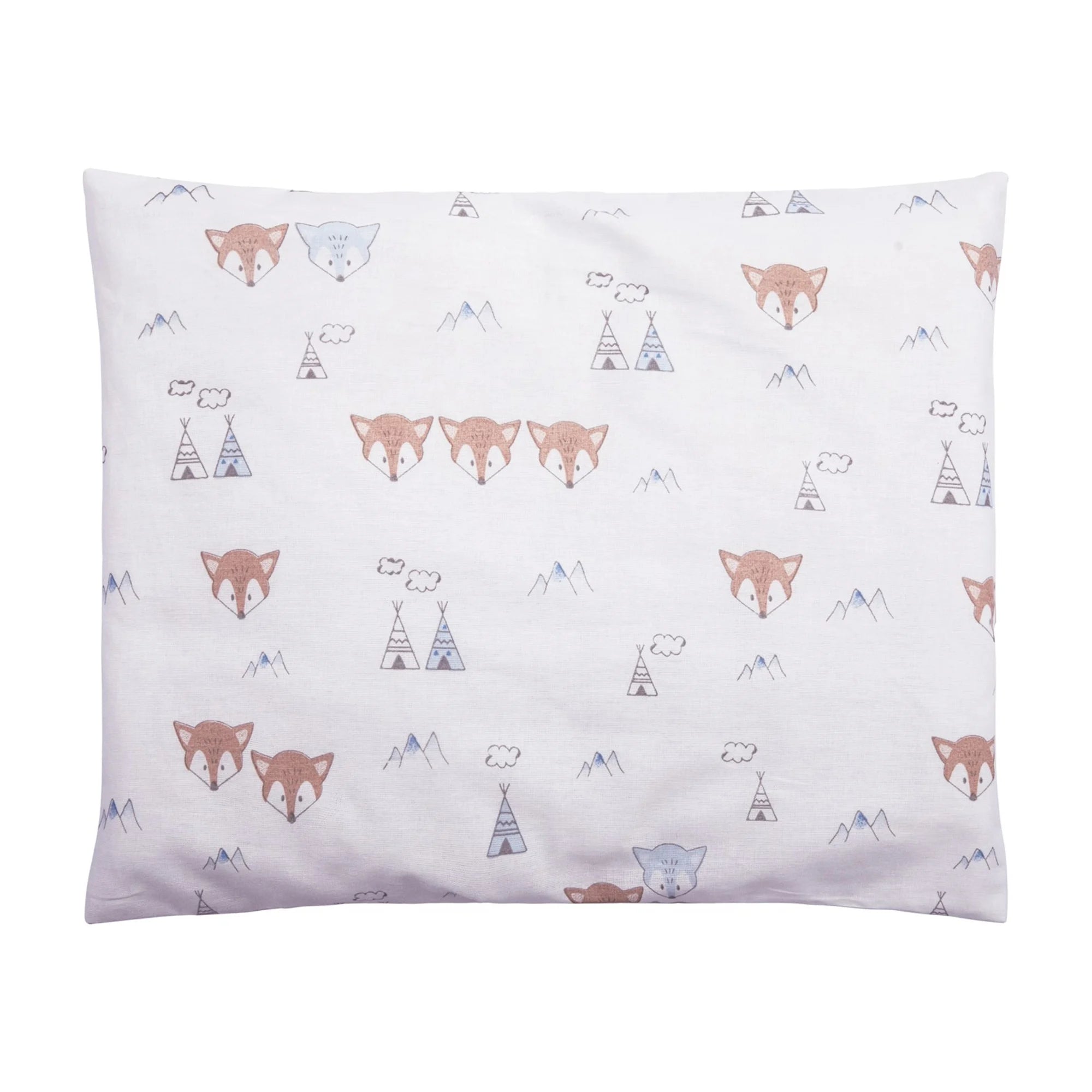 Kit De Fronha Papi Baby Chevron 2 Peças - Azul - 40x30 Cm
