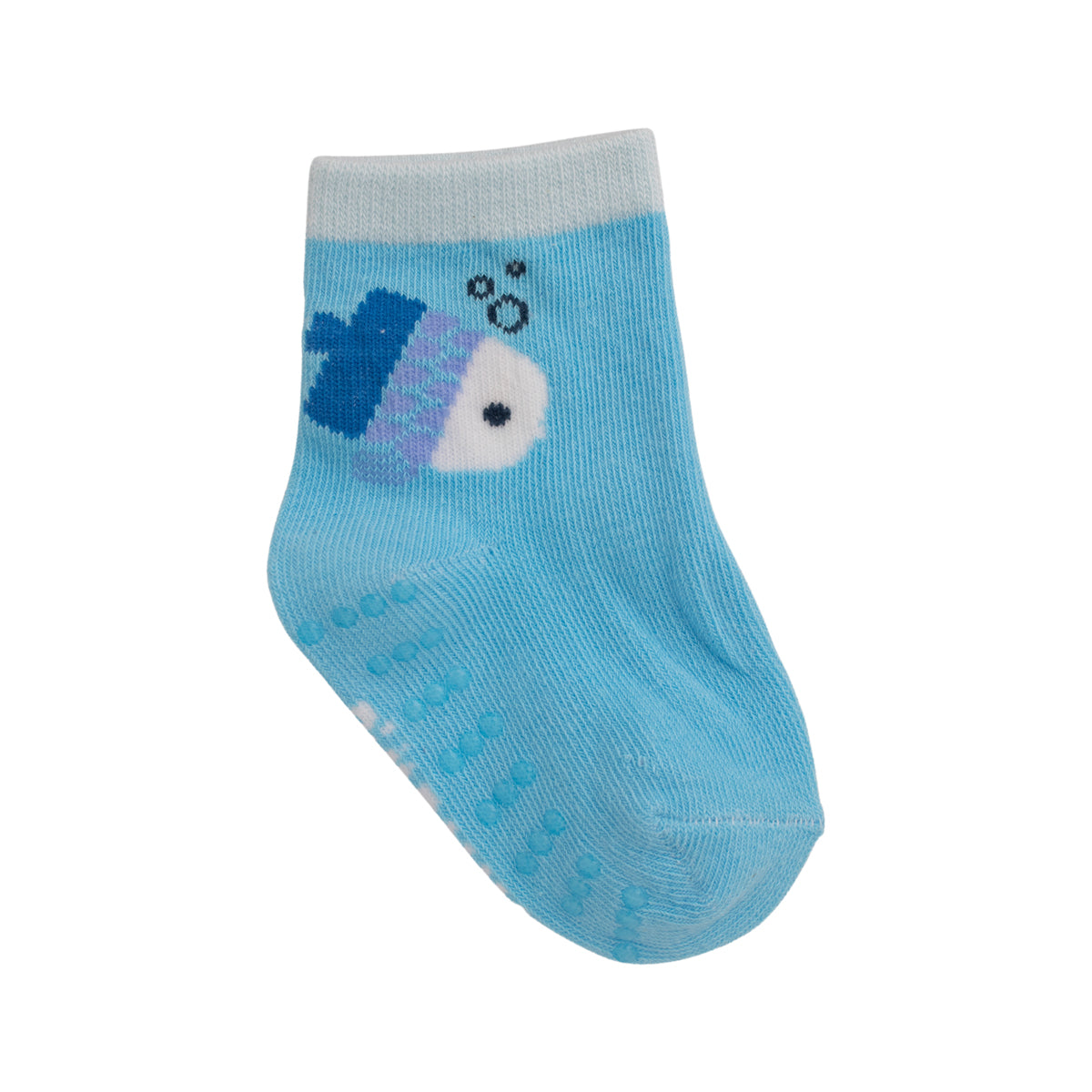 Kit Meia Infantil Masculina Colorida Pimpolho Antiderrapante c/ 3 Pares