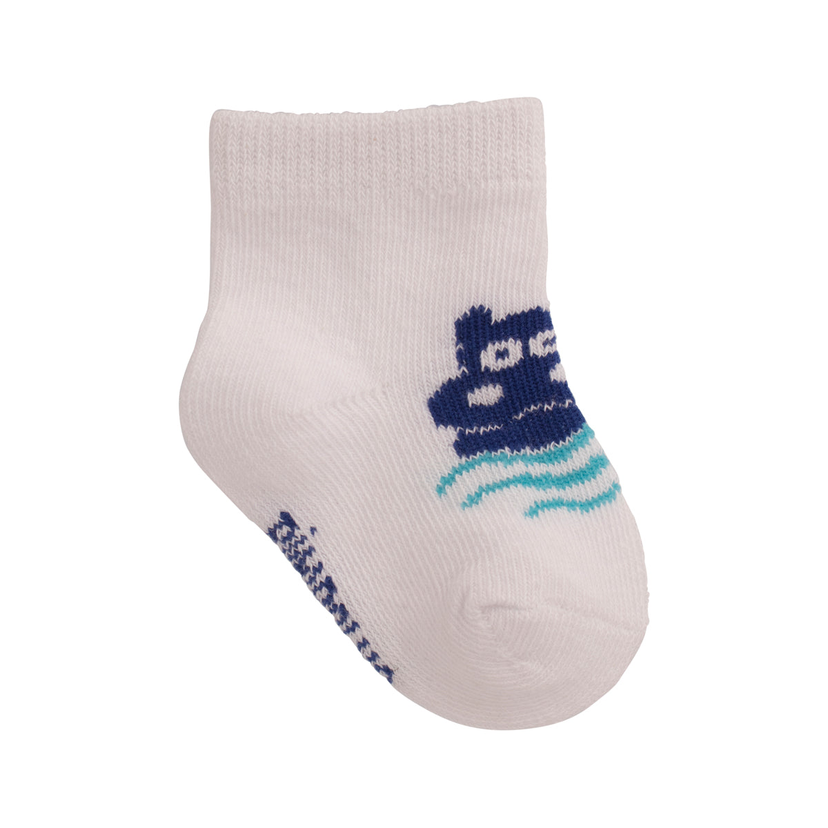 Kit Meia Bebê Masculina Pimpolho RN Recém-Nascido Algodão Macio Com 3 Pares