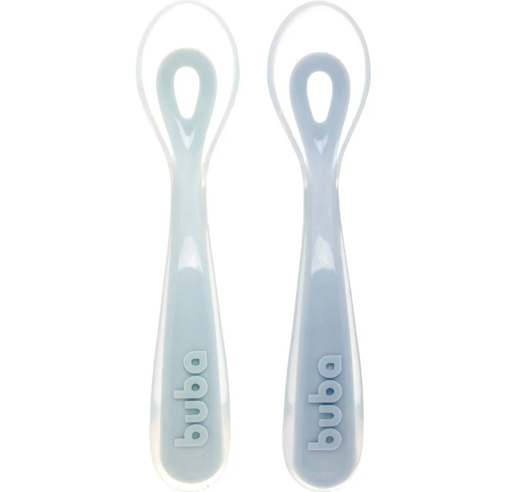 Kit Colheres Buba Em Silicone Fases +6 M
