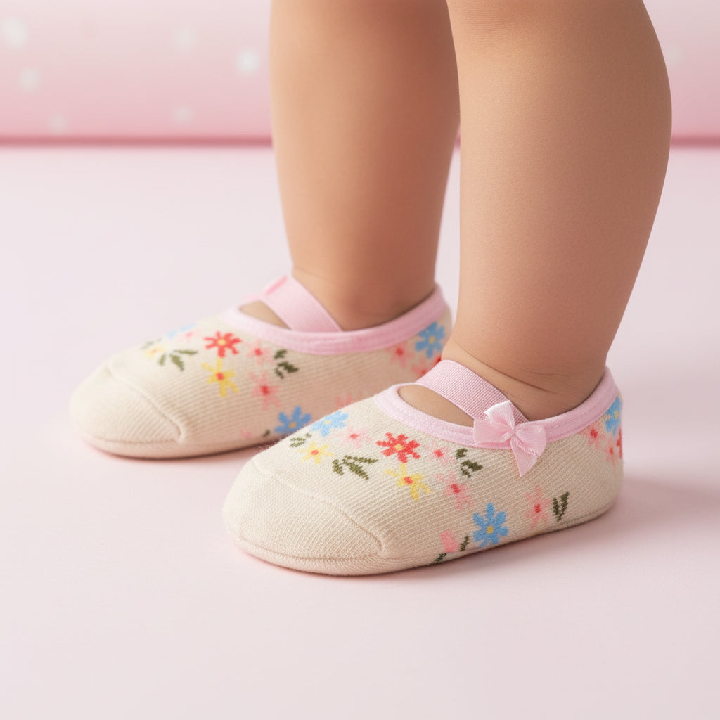 Meia Sapatilha Infantil Feminina Pimpolho Colorida Antiderrapante