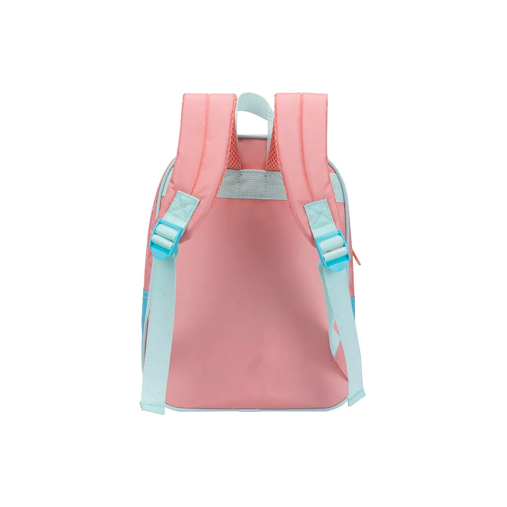 Mini Mochila Escolar Infantil Moana Disney Rosa com PVC 8.9L