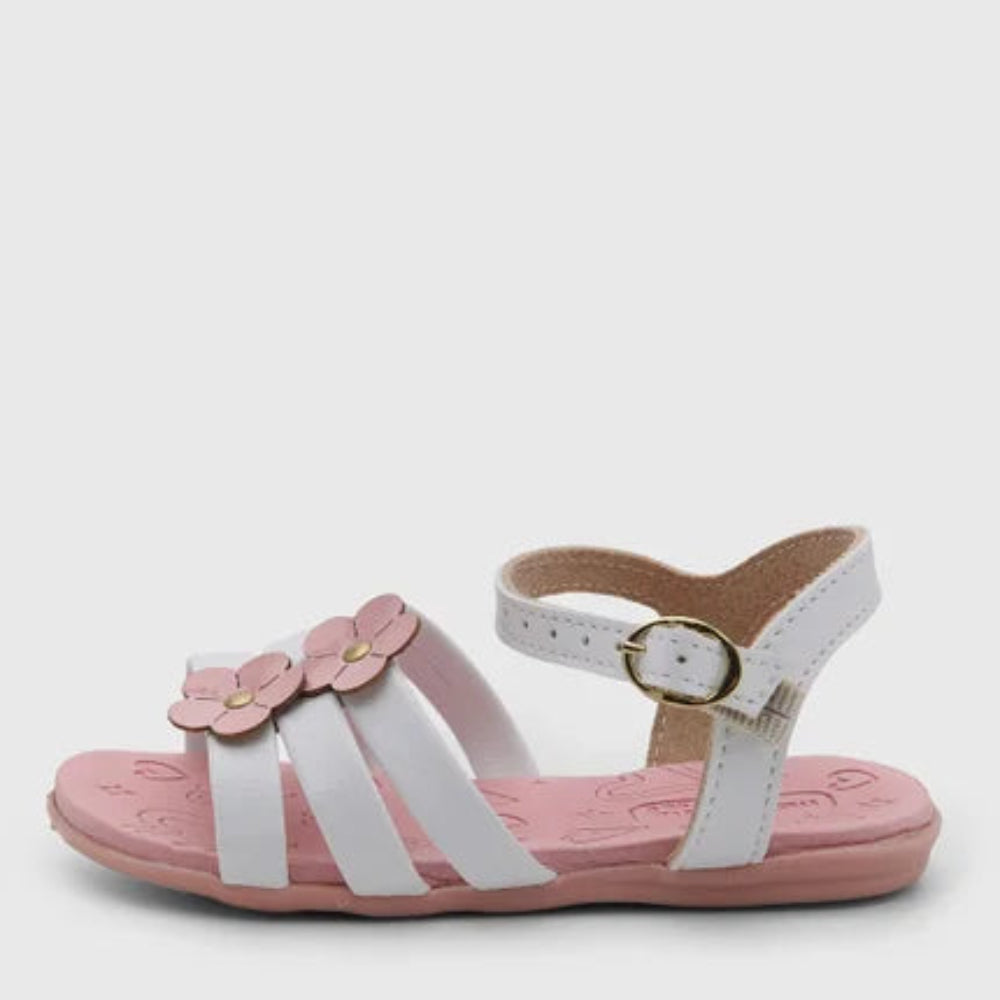 Sandália Infantil Molekinha Tiras Flores