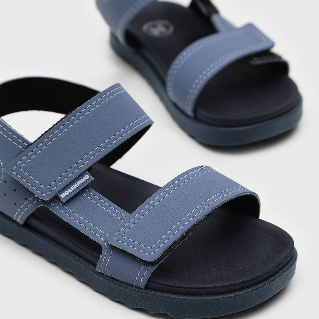 Sandália Papete Infantil Molekinho Fecho Fácil Conforto e Estilo