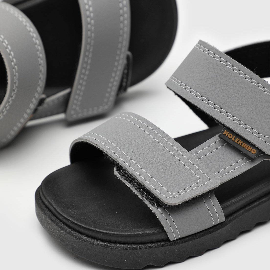 Sandália Papete Infantil Molekinho Fecho Fácil Conforto e Estilo