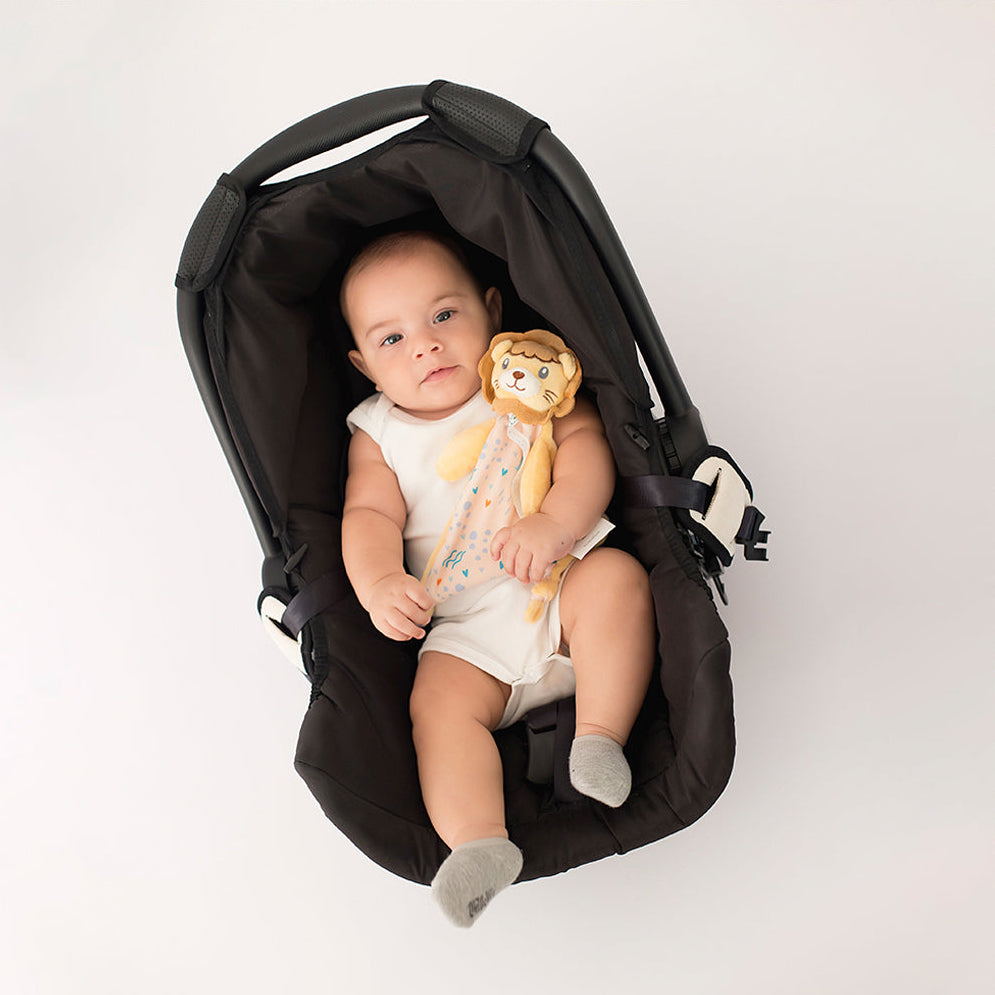 Naninha Infantil Pimpolho Coleção Safari com Prendedor de Chupeta