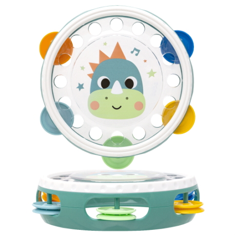 Meu Primeiro Pandeiro Buba Zoo Instrumento Musical Infantil 12 Meses+