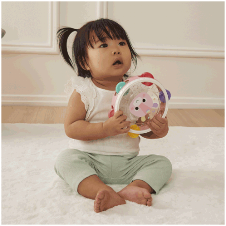 Meu Primeiro Pandeiro Buba Zoo Instrumento Musical Infantil 12 Meses+