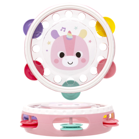 Meu Primeiro Pandeiro Buba Zoo Instrumento Musical Infantil 12 Meses+