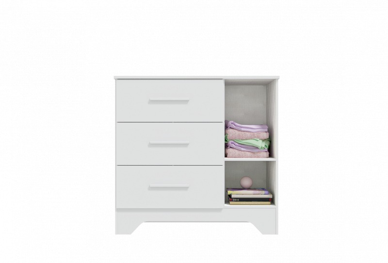 Comoda Popy Retro 1 Porta Plus Peroba