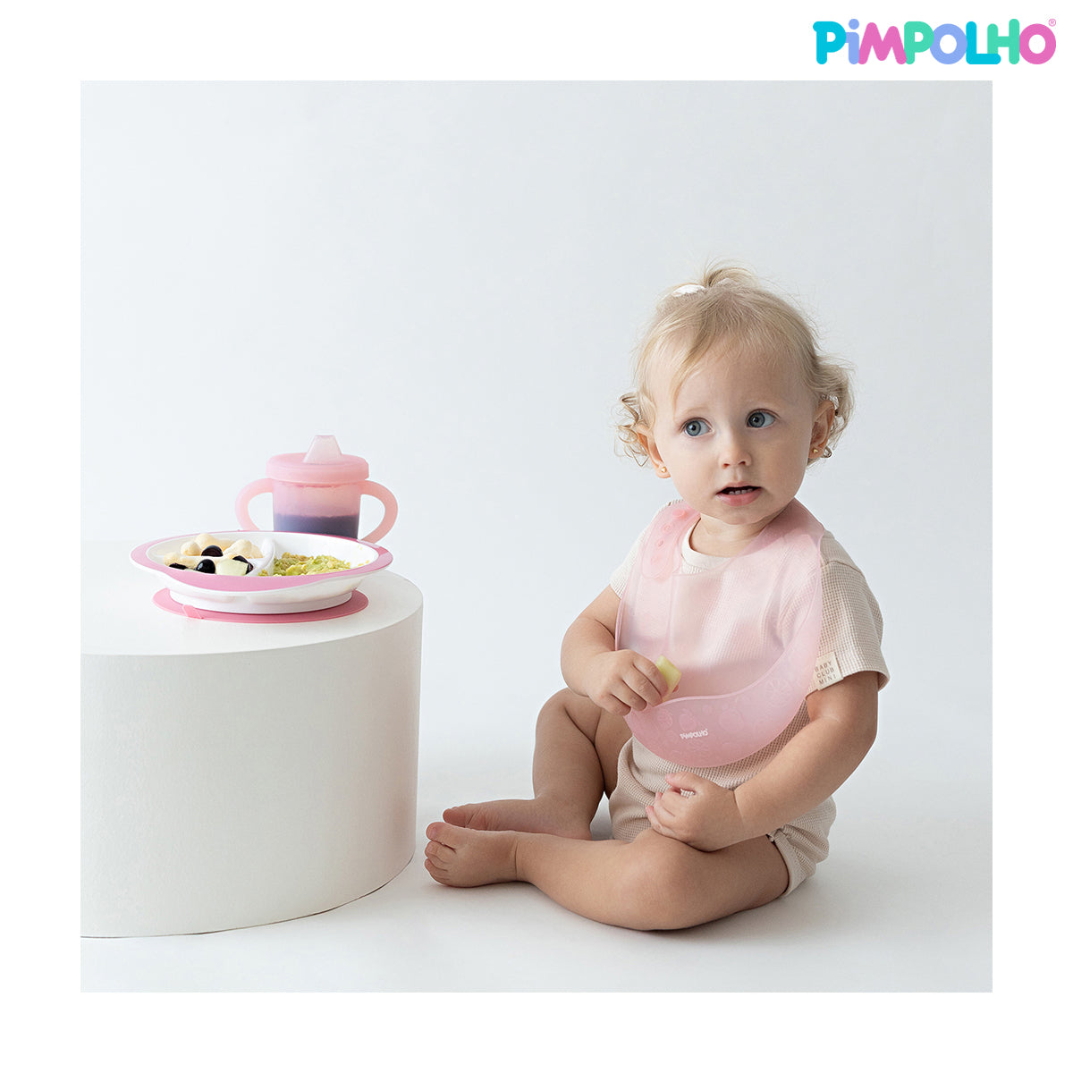 Prato Pimpolho Com Divisória e Ventosa Bebê BPA Free