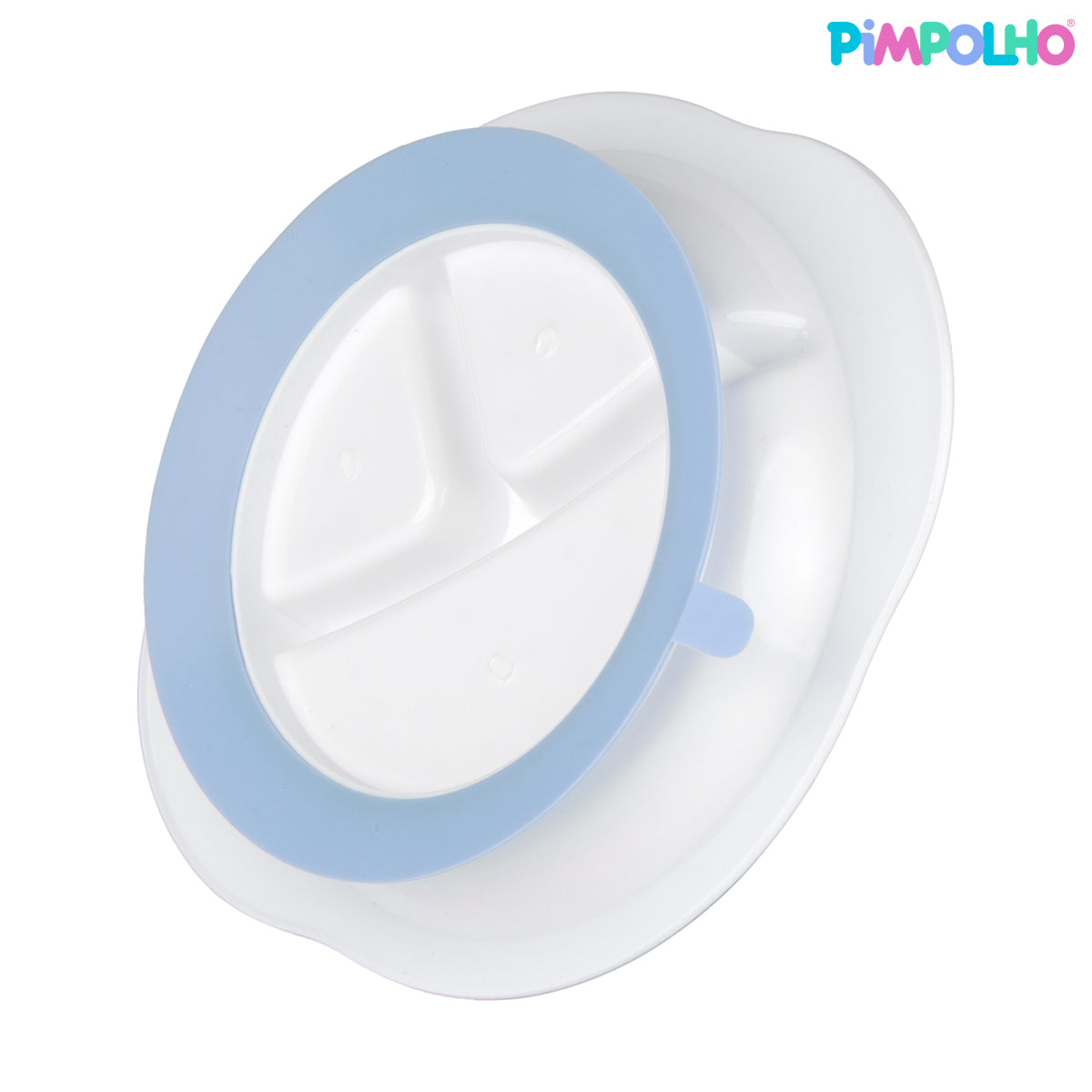 Prato Pimpolho Com Divisória e Ventosa Bebê BPA Free