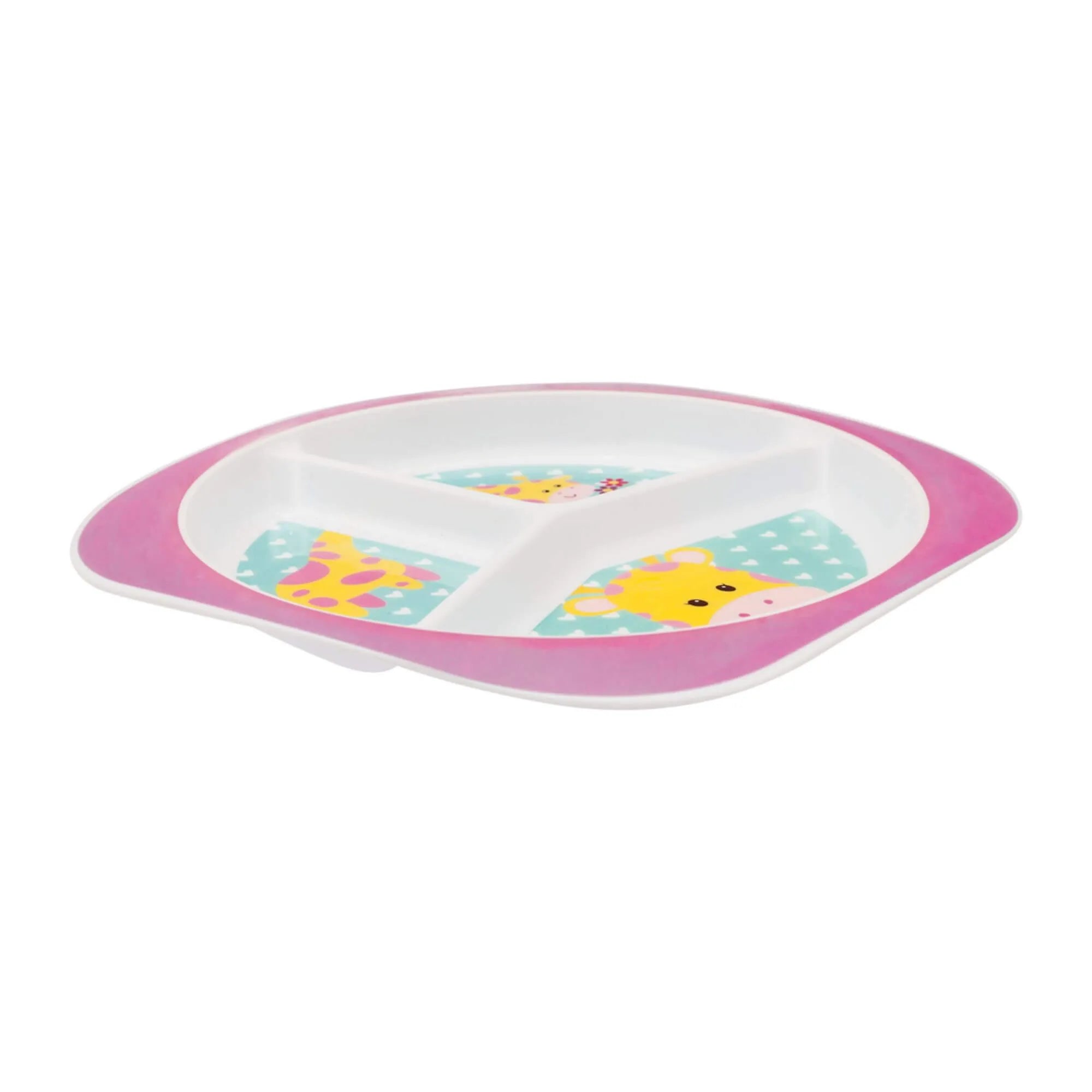 Pratinho Infantil Buba Animal Fun com Divisórias Livre de BPA 6 Meses+