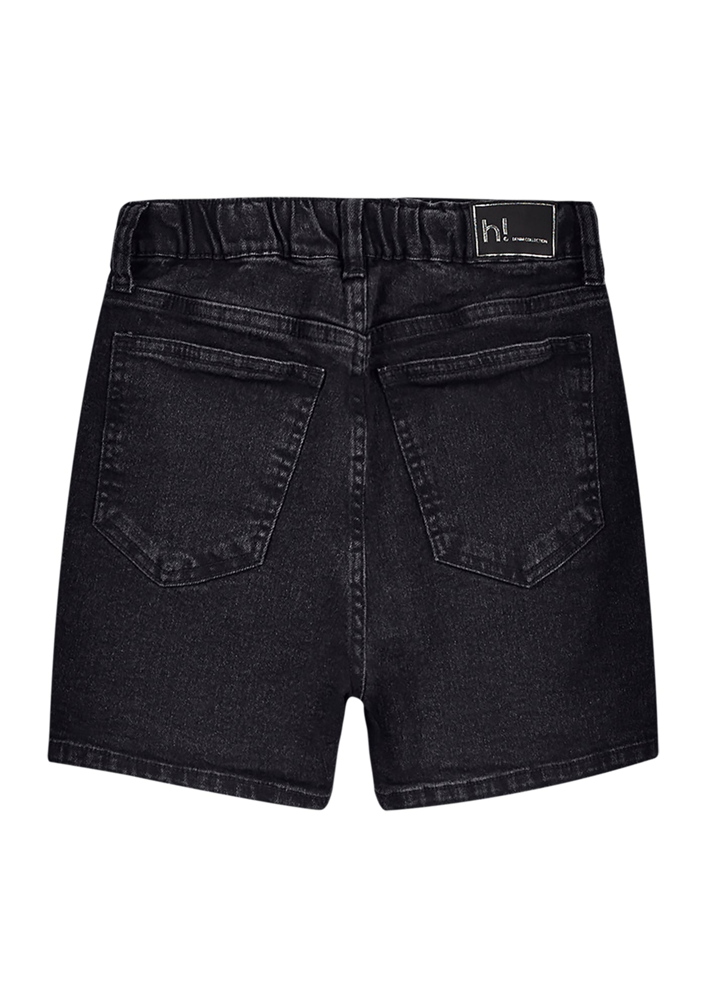 Short Saia Infantil Alakazoo Hits Jeans Black com Elastano Assimétrico