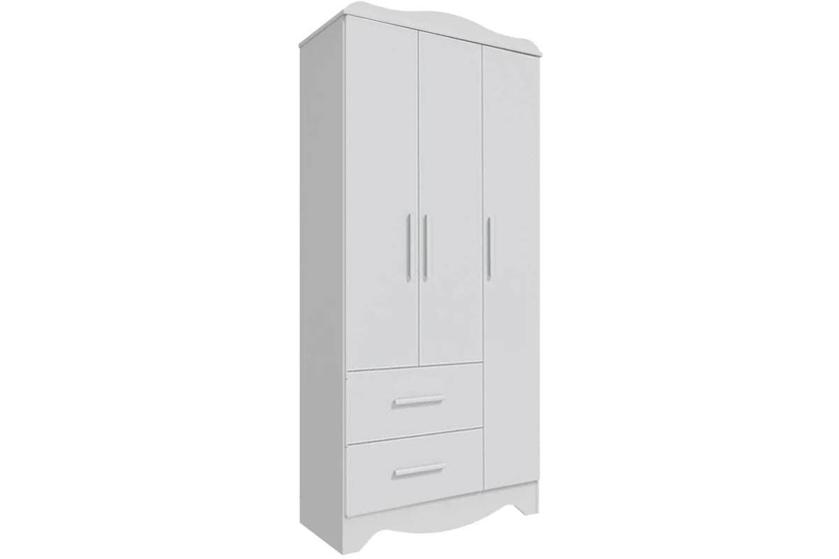Guarda Roupa Clara Peroba 3 Porta Lisa Plus