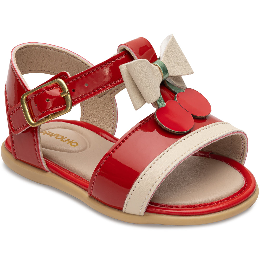 Sandália Infantil Feminina Pimpolho Cherry Fases 2 e 3