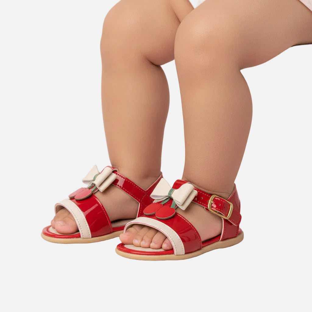 Sandália Infantil Feminina Pimpolho Cherry Fases 2 e 3