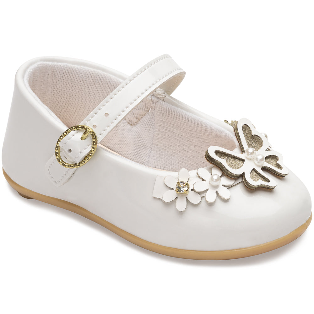 Sapatilha Infantil Batizado Flora Pimpolho Fases 2 e 3