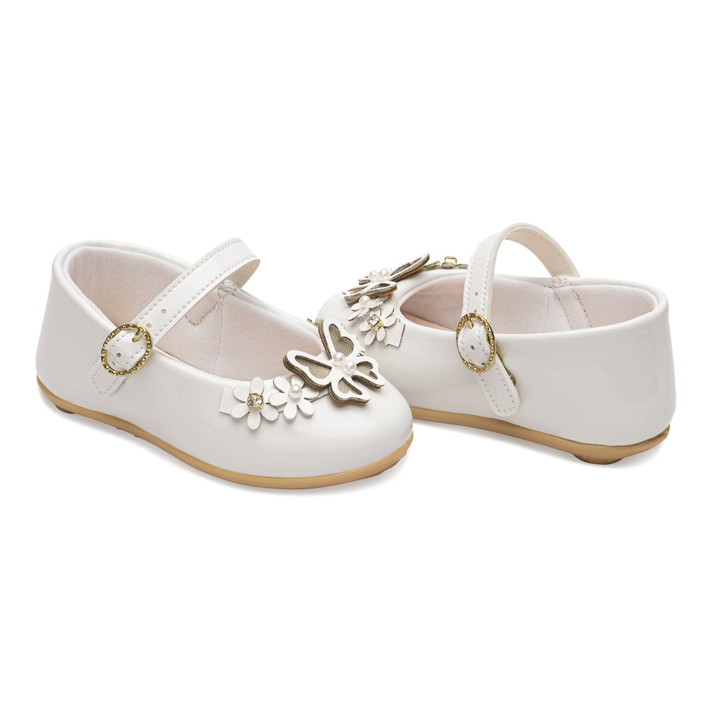 Sapatilha Infantil Batizado Flora Pimpolho Fases 2 e 3
