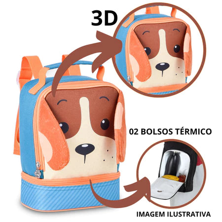 Lancheira Infantil Clio Pets Termica