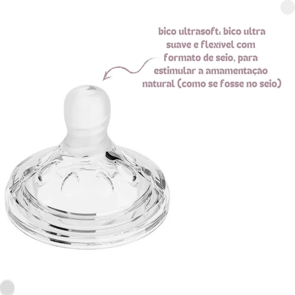 Mamadeira Buba Easy Flow Nuvem +0M - 120 Ml - Branca