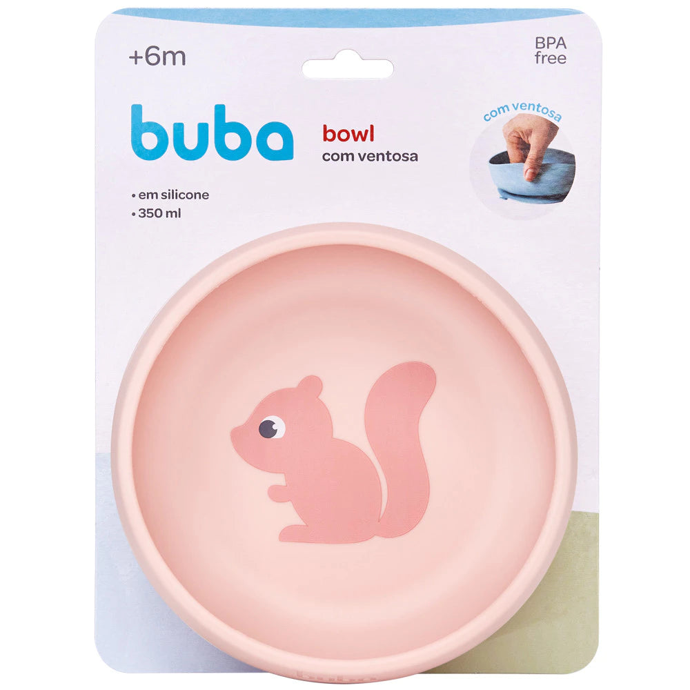 Pratinho Bowl Em Silicone Buba Com  Ventosa Cloudy +6 Meses