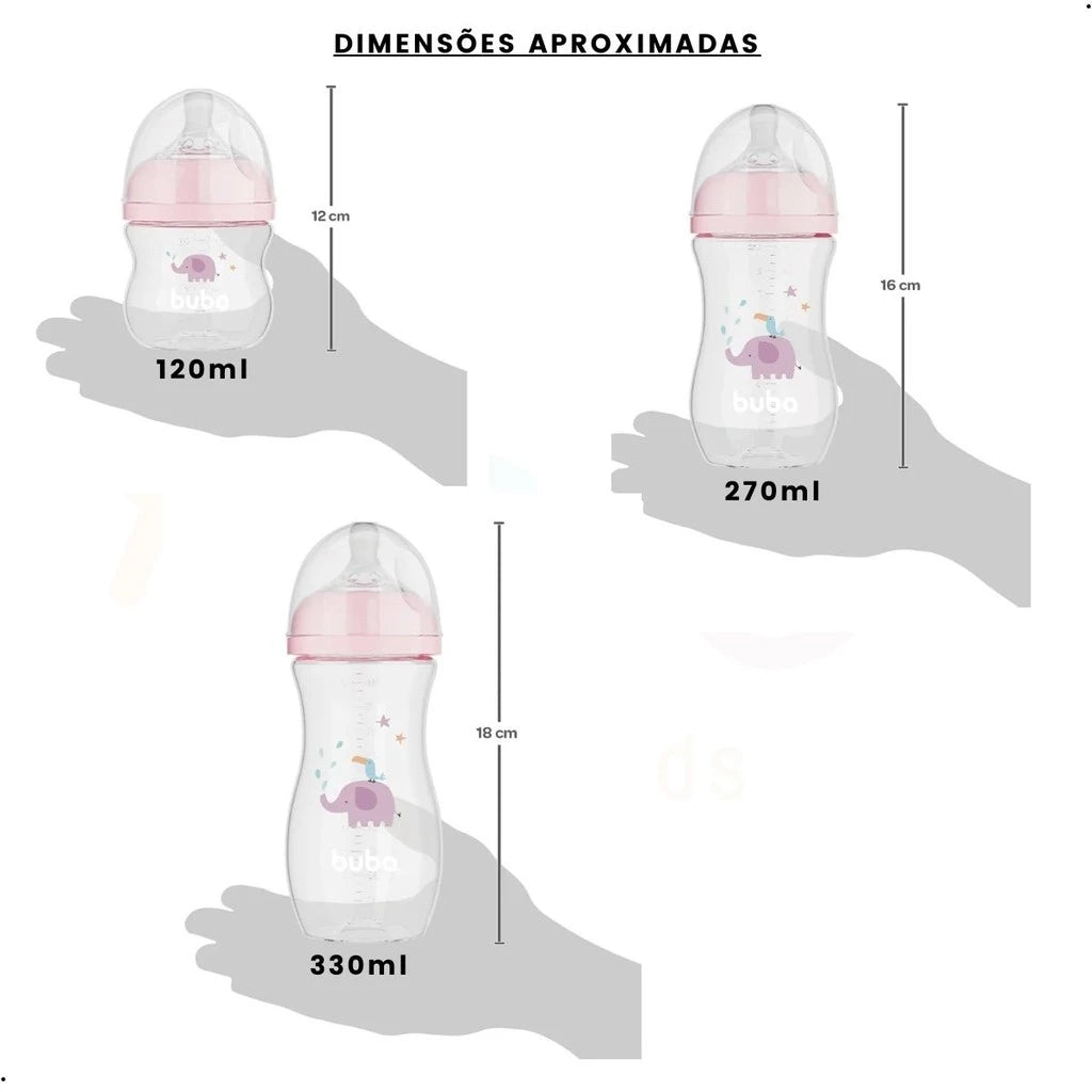 Mamadeiras Buba Easy Flow Nuvem Com 3 Unidades